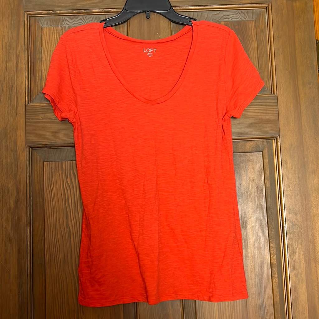 Loft Outlet Orange Basic Tee Size Extra Small